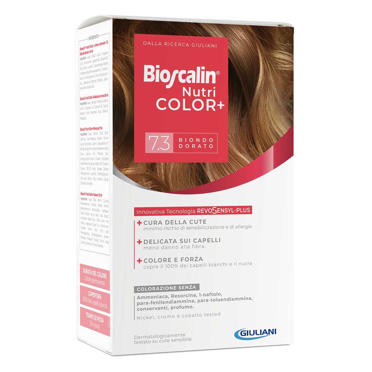 Bioscalin Nutricolor+ Tinta Capelli N.7,3 Biondo Dorato