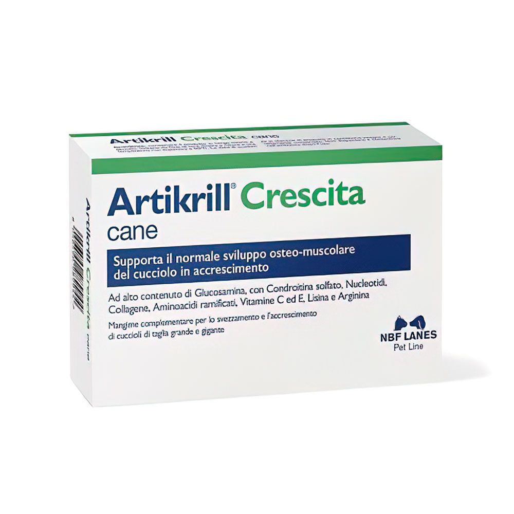 Artikrill Integratore Crescita Cani 30 Compresse