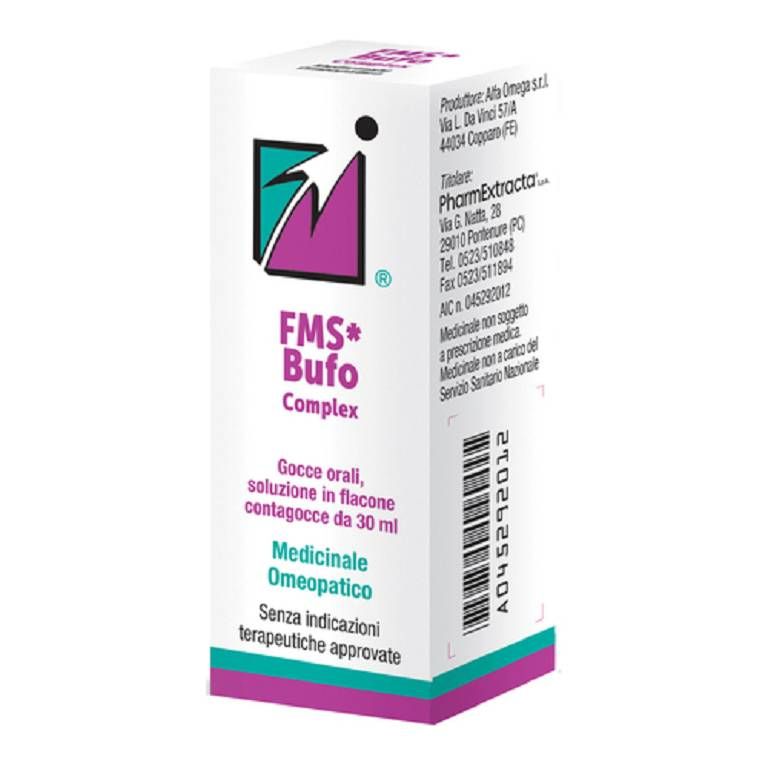 Fms Bufo Complex Medicinale Omeopatico 30ml