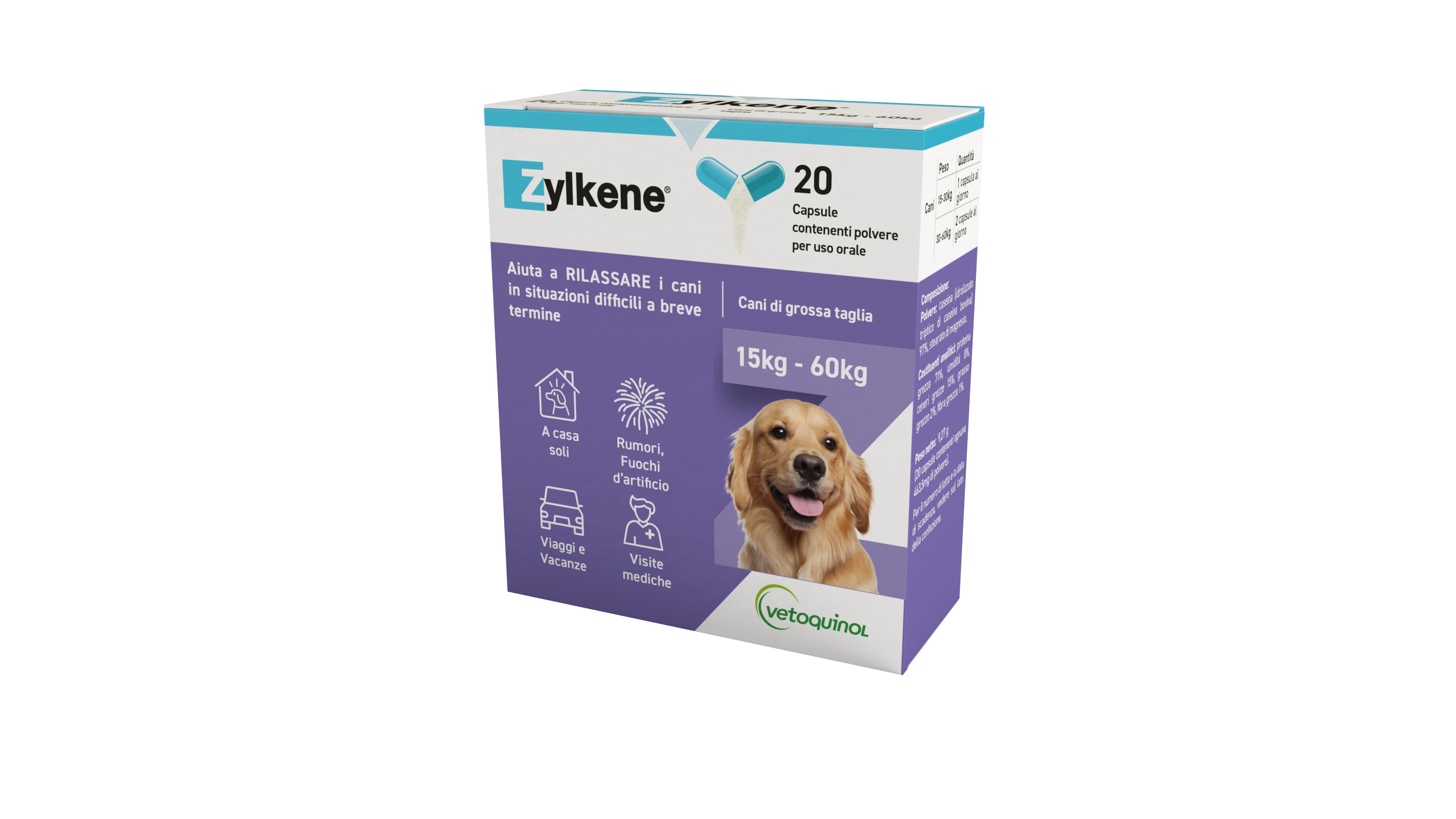 Zylkene 450mg Mangime Cani Gatti 100 Capsule - Top Farmacia