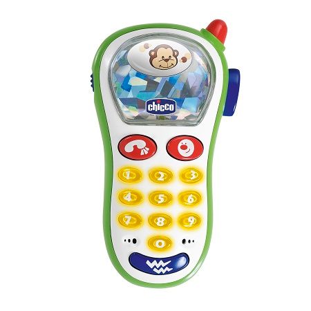 image - 922922885 - Il telefonino Vibra & Scatta di Chicco è un giocattolo per bambini dai 6 mesi in su, che permette di "scattare" foto agli animaletti, selezionare 10 suonerie con luci e attivare la vibrazione. - 7872931_1.jpg