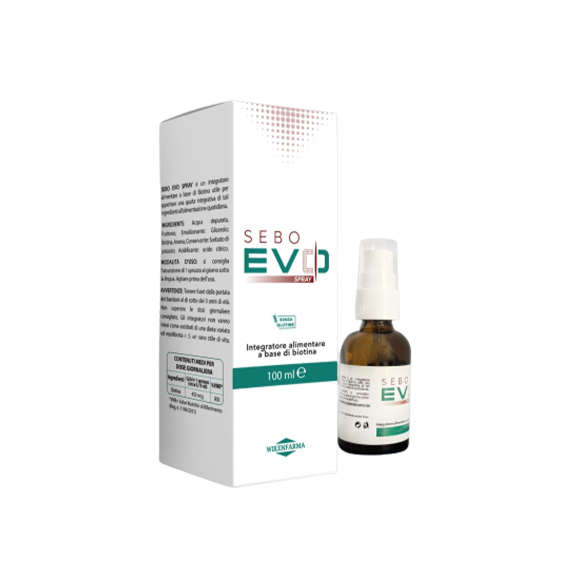 Sebo Evo Spray A Base Di Biotina 100ml