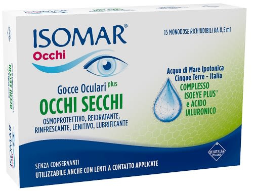 989409141 - ISOMAR OCCHI SECCHI PLUS GOCCE OCULARI ACIDO IALURONICO 0,20% 15 FLACONCINI - 4807086_1.jpg
