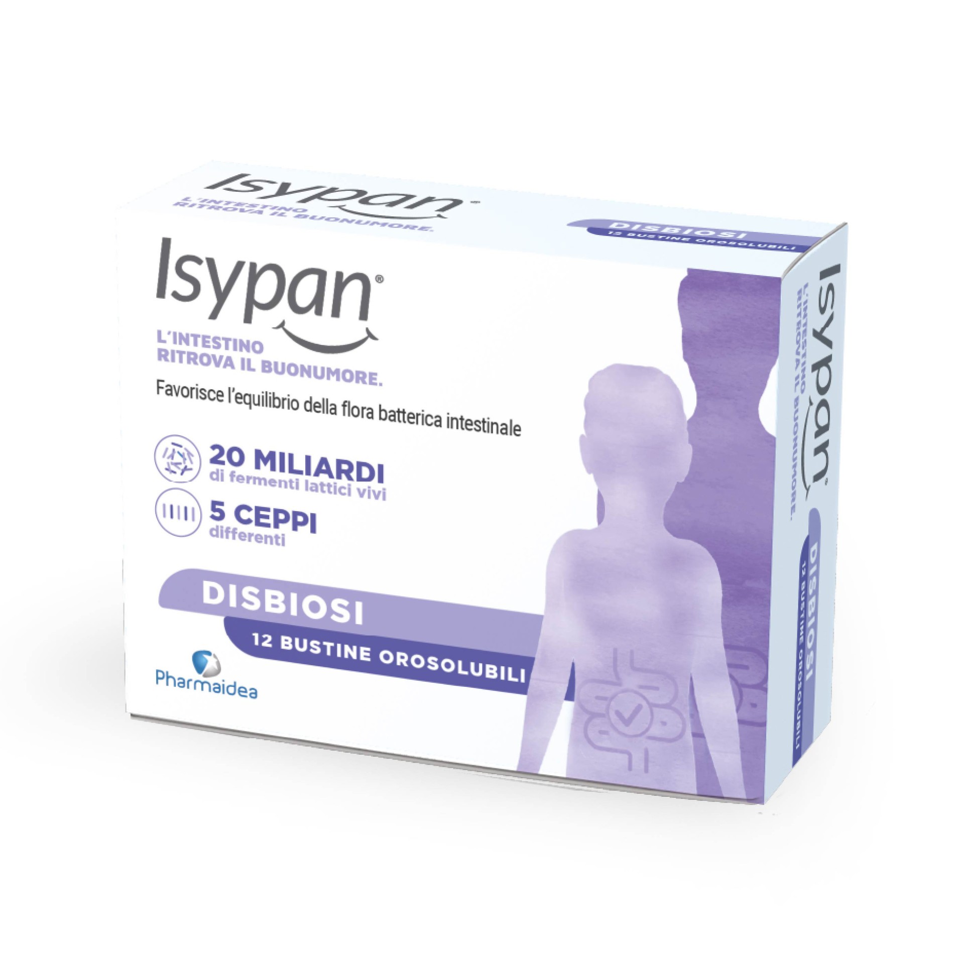 Isypan Disbiosi Fermenti Lattici Probiotici 12 Bustine Orosolubili