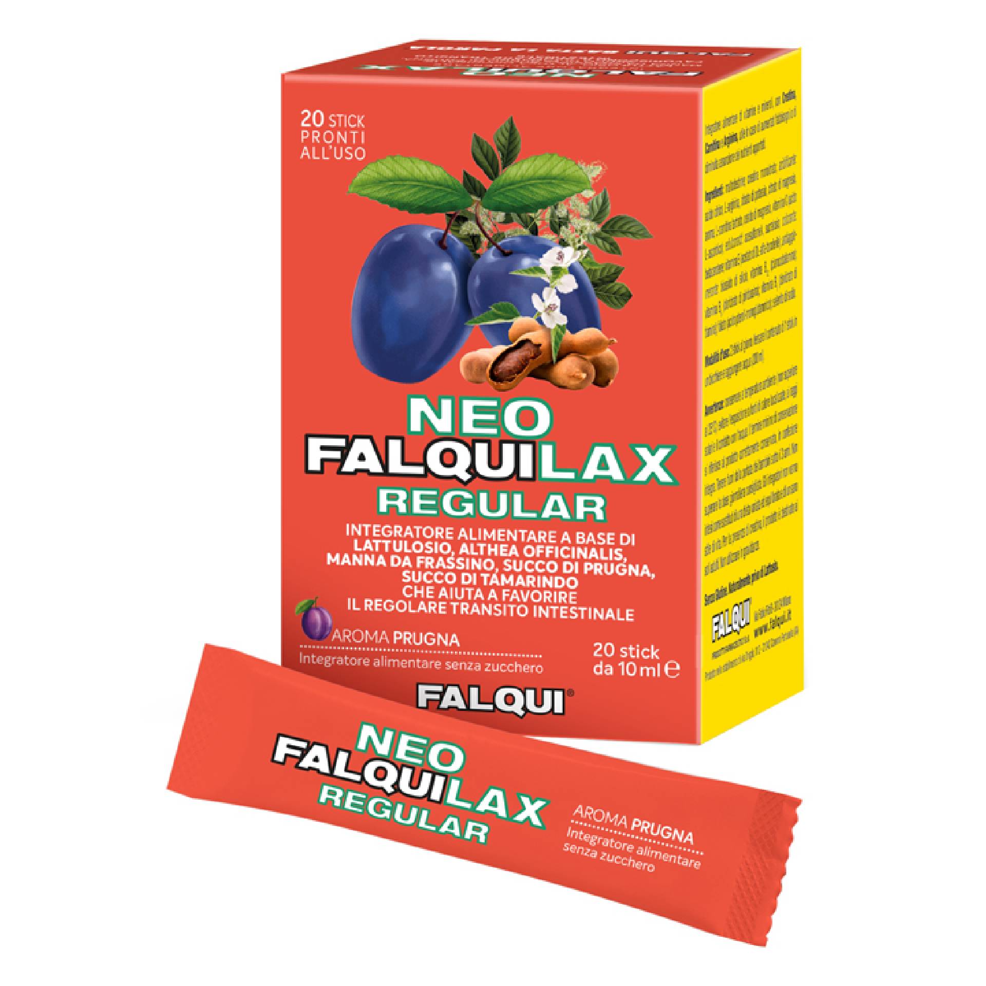 Neo Falquilax Regular Integratore Transito Intestinale 20 Stick