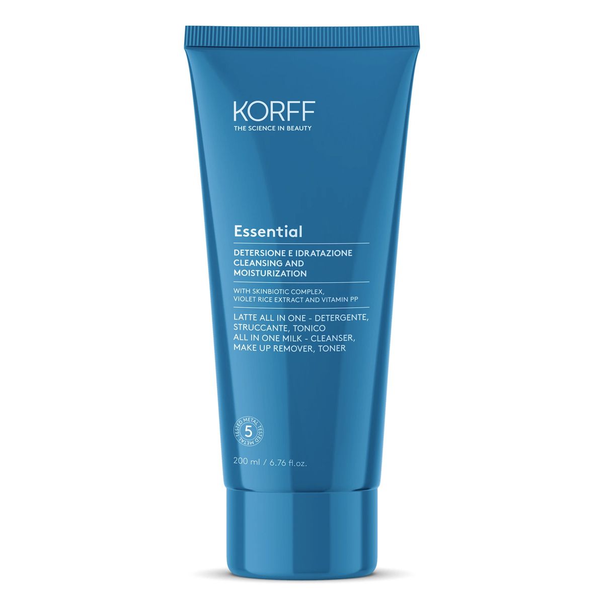 Korff Essential Latte Crema All In One Detersione viso 200ml