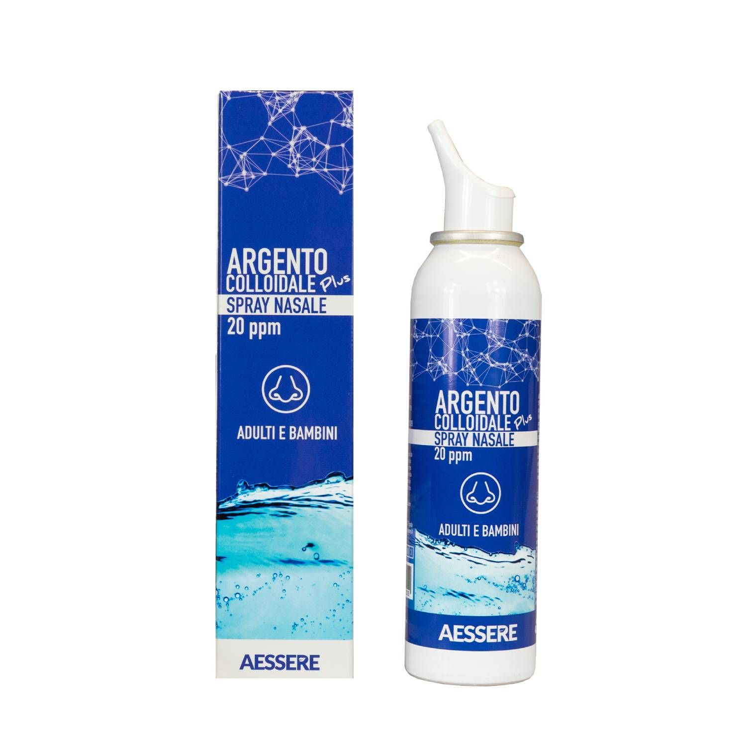 Aessere Argento Colloidale Plus Spray per il naso 20ppm 100ml