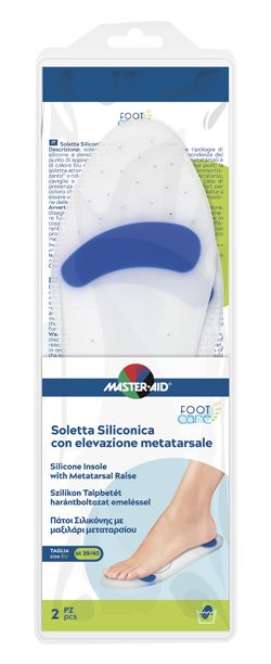 Master-aid Foot Care Soletta Siliconica M 39-40 Elevazione Metatarso 2 Pezzi