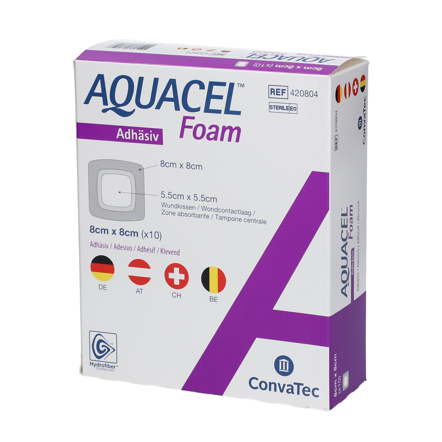 image - 924721917 - Medicazione sterile in schiuma poliuretanica con ioni d'argento, dimensioni 8x8 cm, per uso esterno su lesioni cutanee. - 0007006_2.jpg