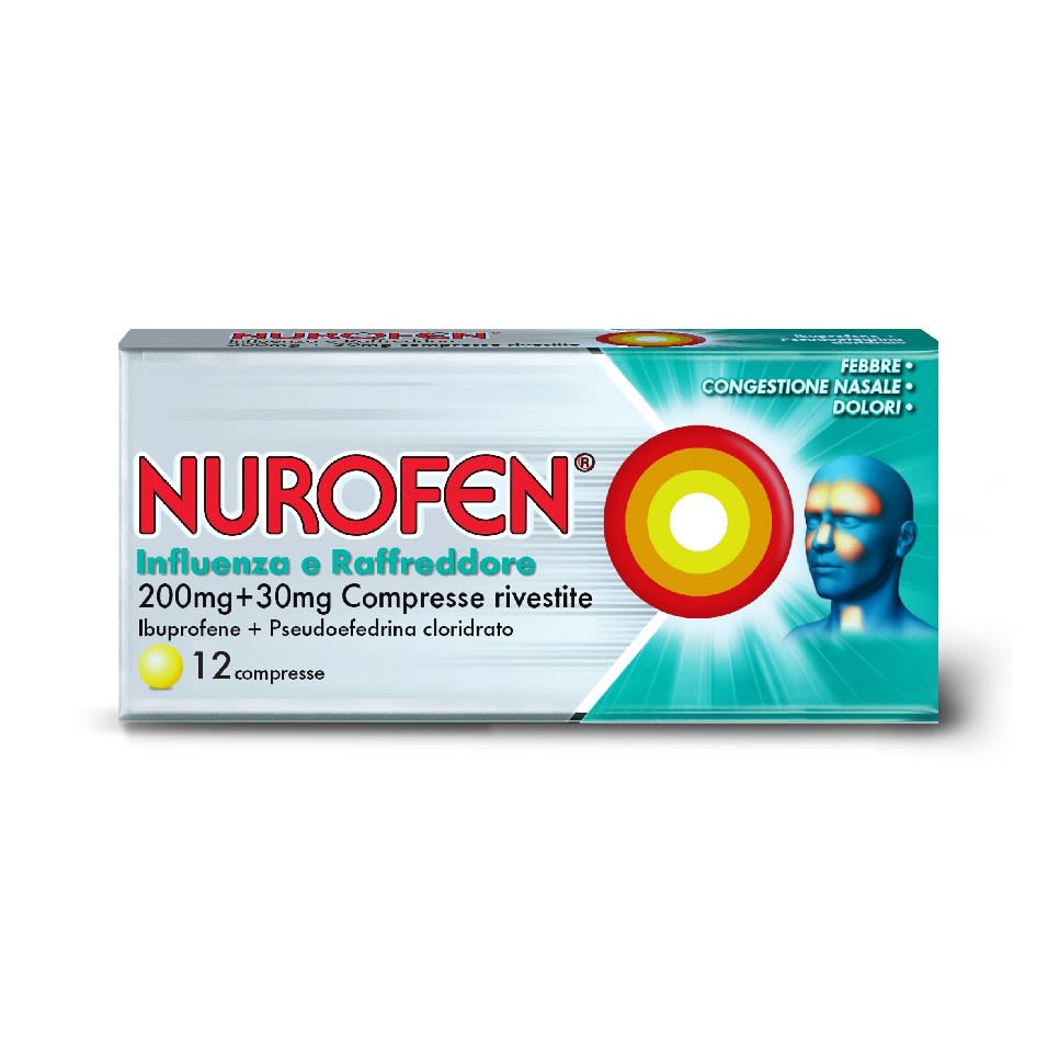 034246013 - NUROFEN INFLUENZA E RAFFREDDORE*12 cpr riv 200 mg + 30 mg - 1841378_7.jpg