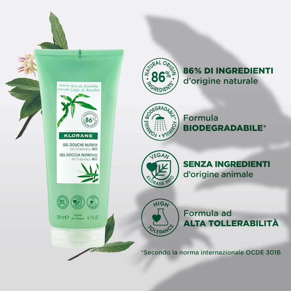 image - 981391269 - KLORANE GEL DOCCIA LINFA DI BAMBOO 200 ML - 4706499_2.jpg