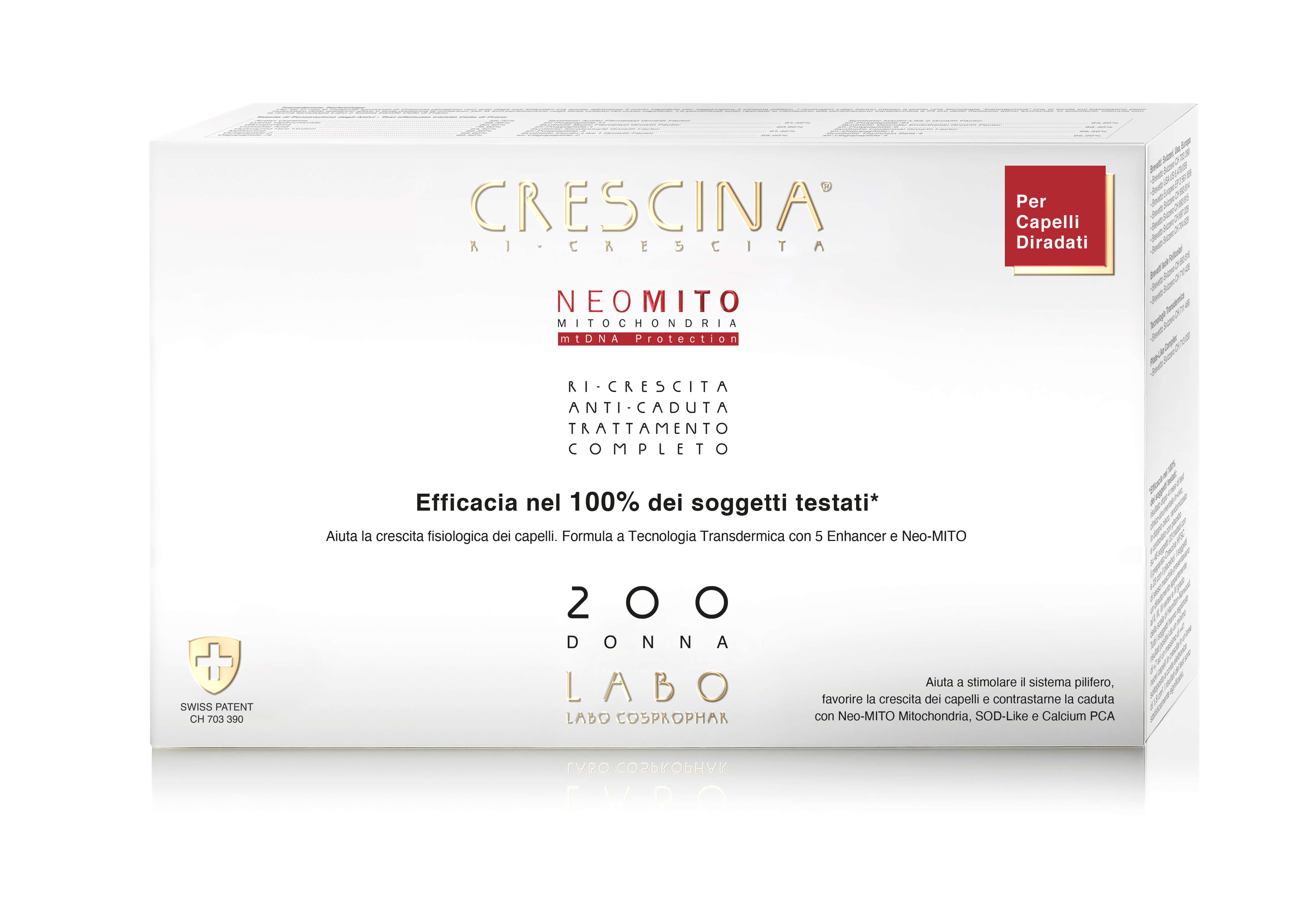 Crescina Ri-crescita Neo Mito 200 Donna Trattamento Completo 10+10 Fiale