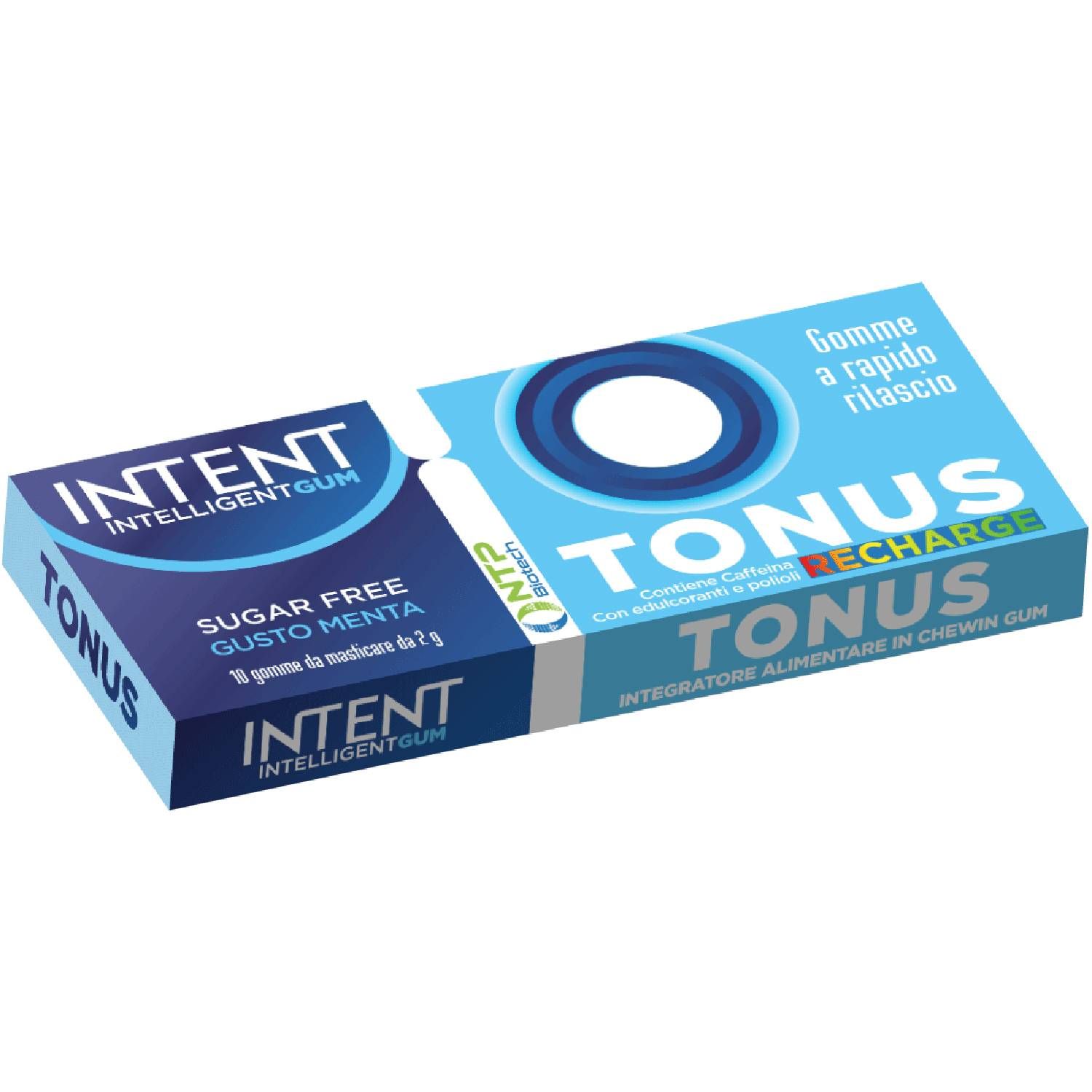 Intent Intelligent Gum Tonus Recharge Integratore Di Caffeina 10 Chewing Gum