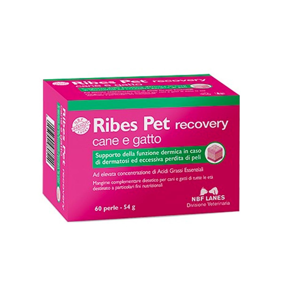 Ribes Pet Recovery Integratori Cani Gatti 60 Perle