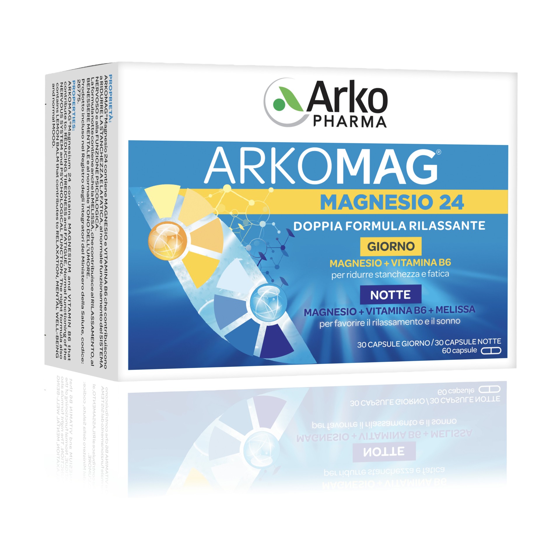 image - 911040071 - ARKOMAG MAGNESIO 24 GIORNO&NOTTE 60 CAPSULE - 7871026_4.jpg