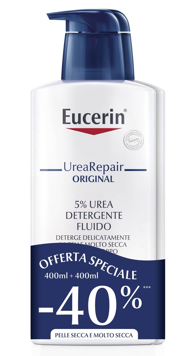 Eucerin Bi-pacco Urearepair 5% Detergente 400ml+400ml