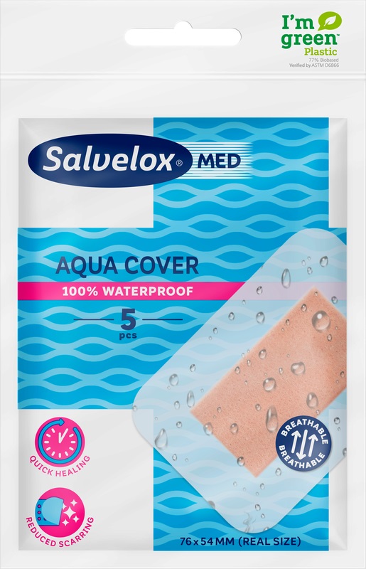 Salvelox Med Aqua Cover Cerotto 76x54mm 5 Pezzi