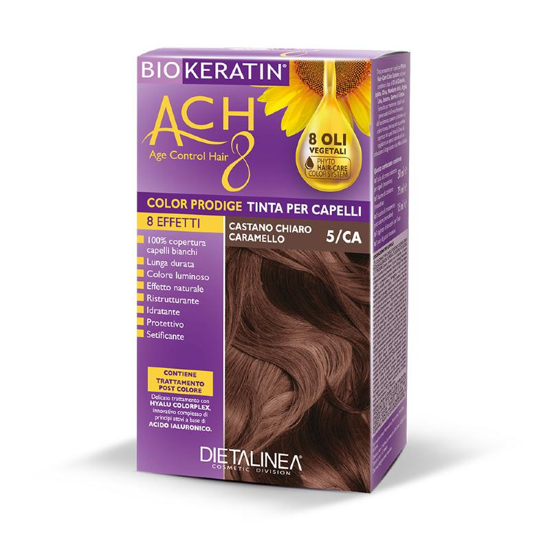 Biokeratin Ach8 Tinta Per Capelli Castano Chiaro Caramello 5ca