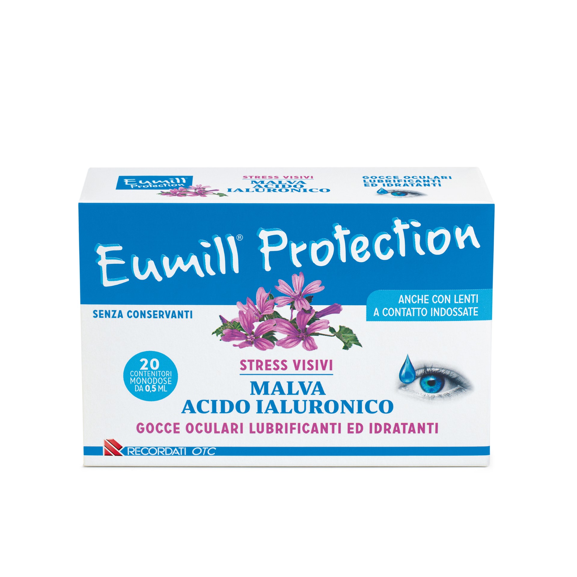 Eumill Protection Stress Visivi Gocce occhi Lubrificanti E Idratanti 20 Flaconcini