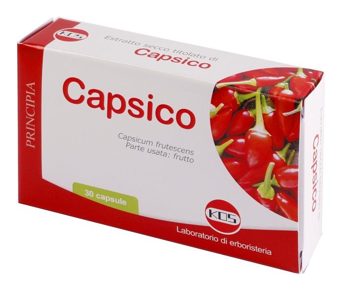 Capsico Estratto Secco Integratore Circolazione Sanguigna 30 Capsule