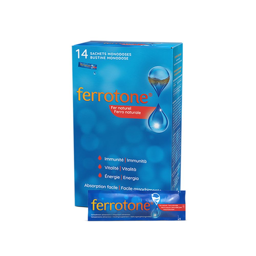 Ferrotone 20mg Integratore Ferro 14 Bustine