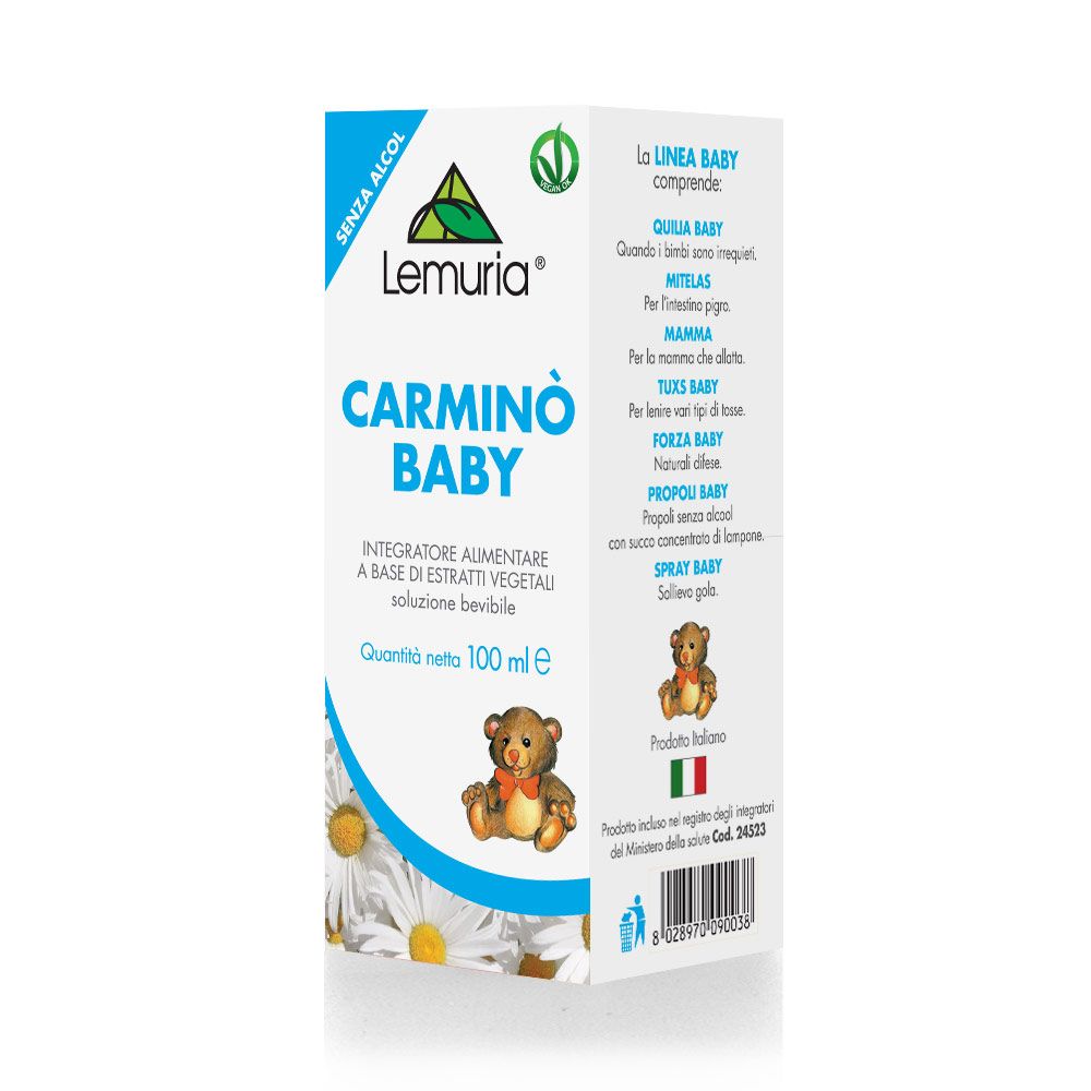 Lemuria Carmino Baby Integratore Contro Gas Intestinali 100ml