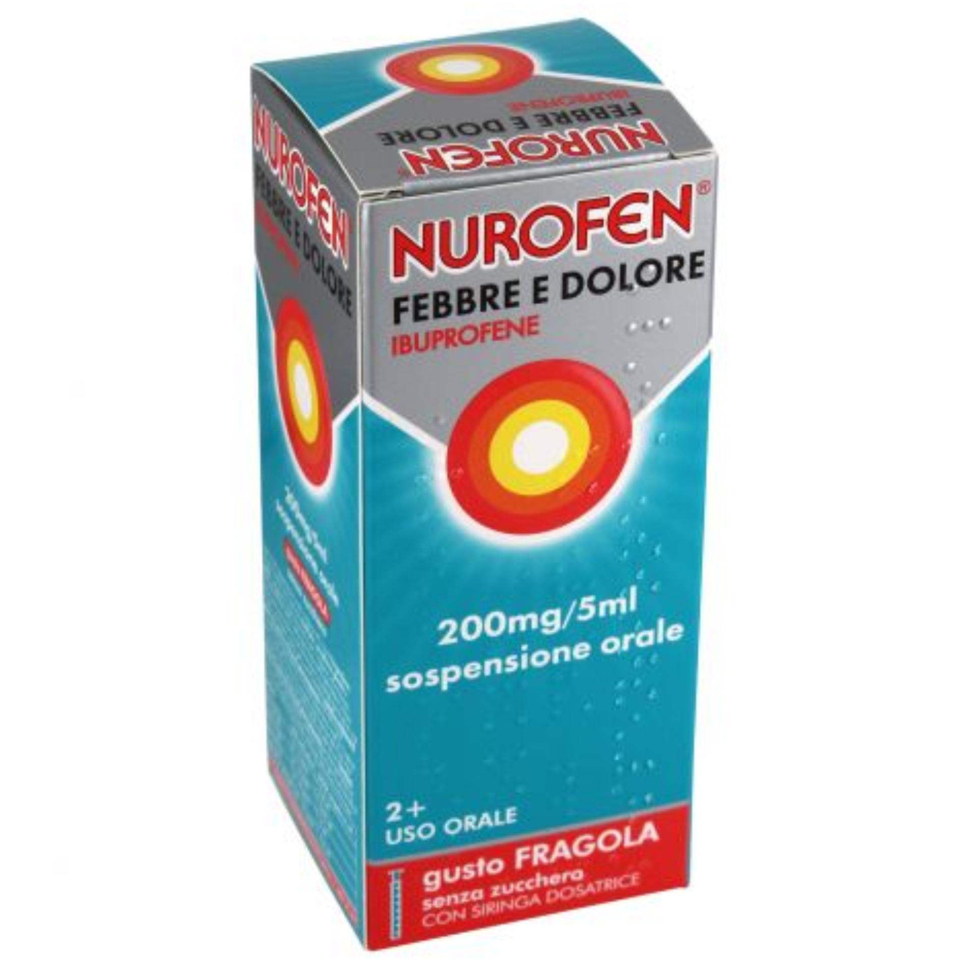 image - 049944022 - NUROFEN FEBBRE E DOLORE*orale sosp 100 ml 200 mg/5 ml fragola senza zucchero con siringa dosatrice - 4854429_1.jpg
