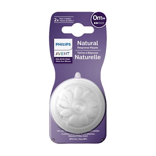 image - 986425902 - Tettarella Avent Natural Response Flusso 2 per bambini da 0 mesi in su, progettata per imitare il seno materno e facilitare l'allattamento combinato. - 4868654_2.jpg