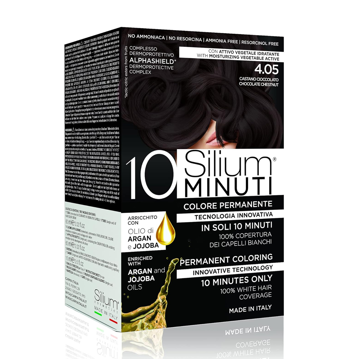 Silium Maxi Tinta Capelli 10 Minuti 4.05 Castano Cioccolato