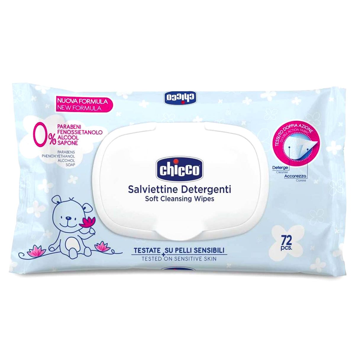 Chicco Salviette Detergenti 72 Pezzi Con Placchetta