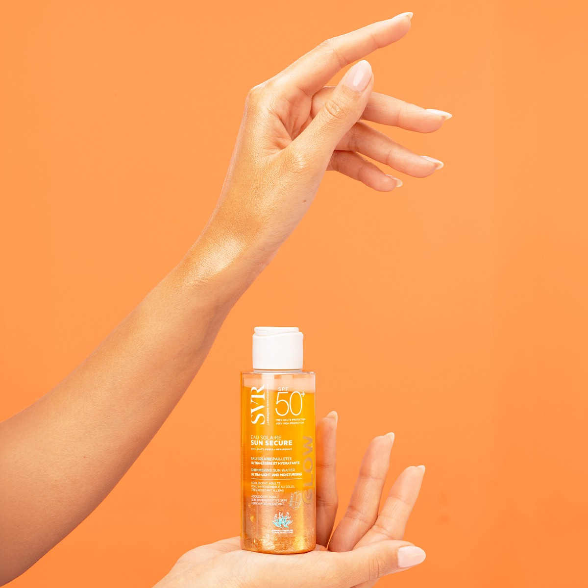 image - 951331406 - SUN SECURE EAU SOLAIRE GLOW SPF50+ ACQUA SOLARE BRILLANTINI ULTRA LEGGERA E IDRATANTE 100 ML - 4855126_4.jpg
