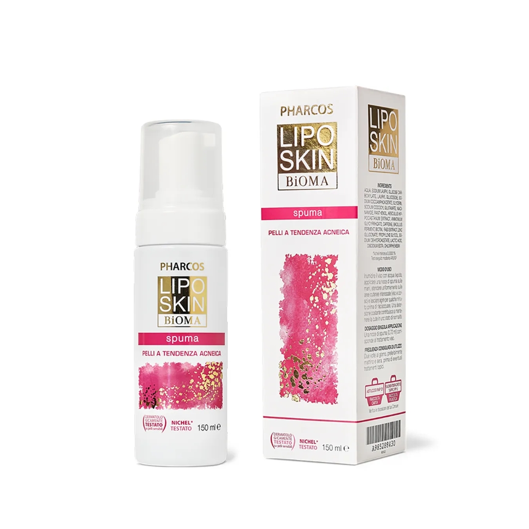 Pharcos Liposkin Bioma Spuma Detergente Viso 150ml