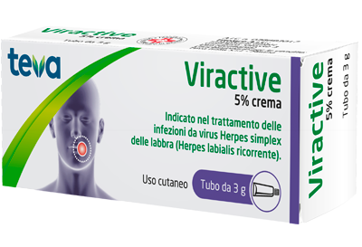 Teva Viractive 5% Crema Trattamento Herpes Labiale 3g