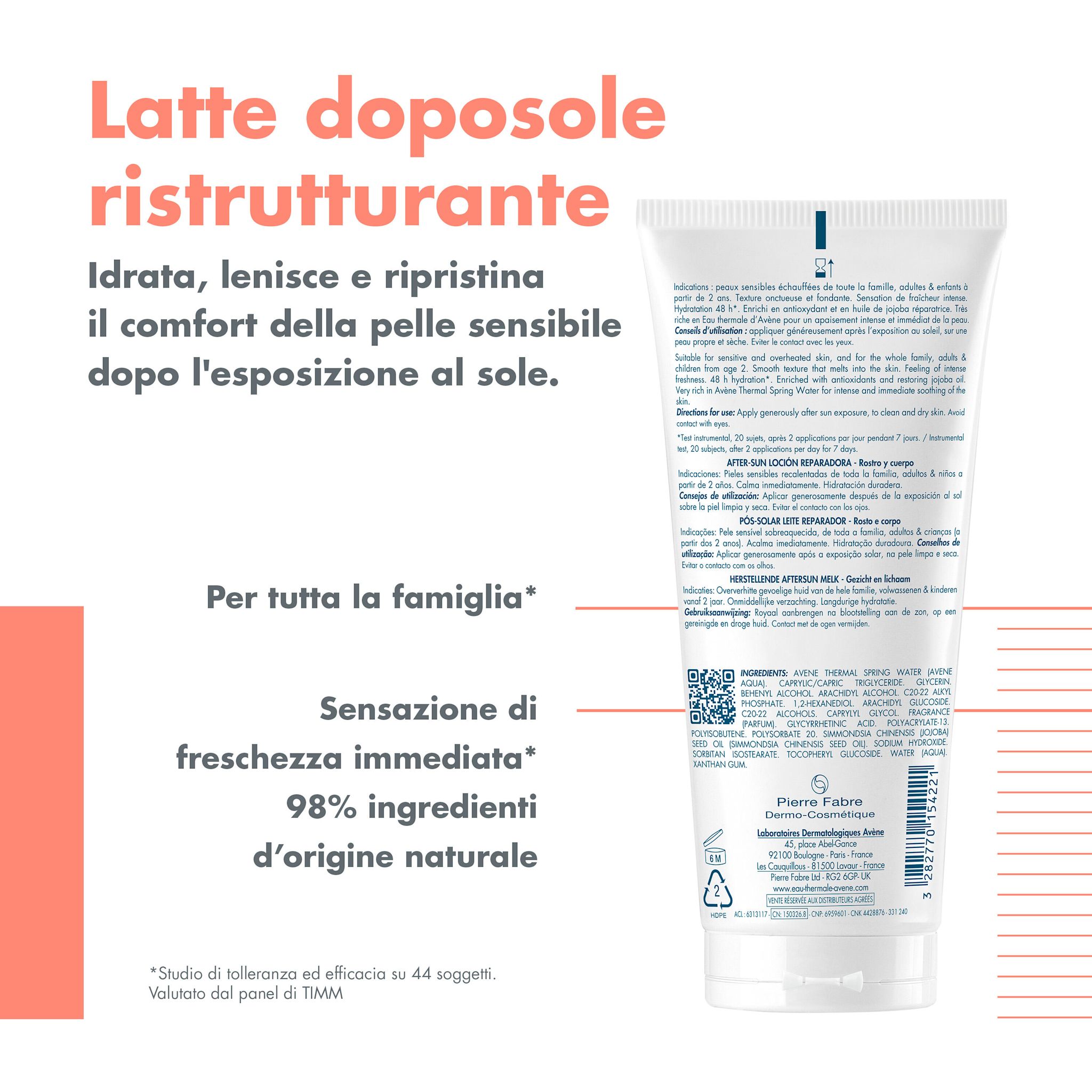image - 984881401 - Doposole ristrutturante lenisce e idrata la pelle sensibile dopo l’esposizione solare. Adatto a tutta la famiglia , offre idratazione fino a 48 ore . Arricchito con Acqua termale e olio di jojoba per un comfort prolungato. - 4710849_4.jpg