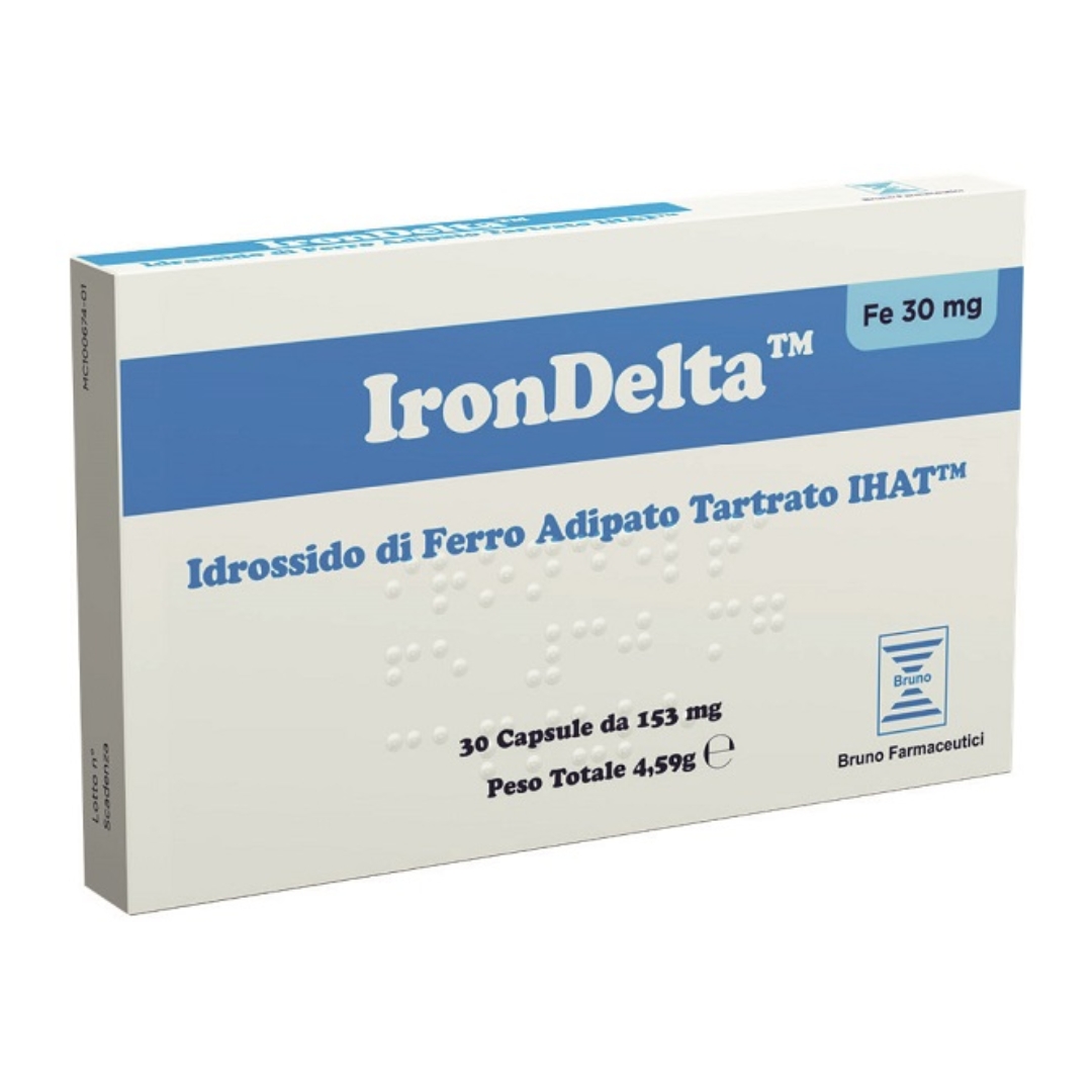 Irondelta Integratore Di Ferro Per Anemia E Stanchezza 30 Capsule