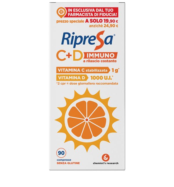 Ripresa Immuno C+d Integratore immunostimolante 90 Compresse