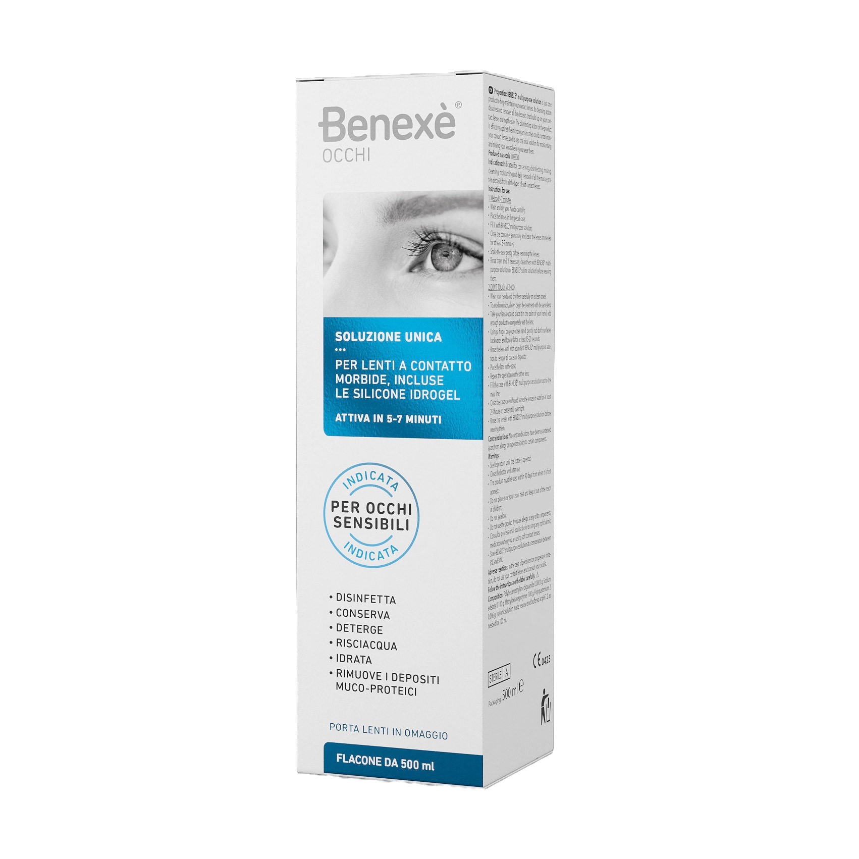 978843845 - SOLUZIONE UNICA BENEXE' OCCHI PULIZIA LENTI A CONTATTO 500 ML + PORTALENTI IN OMAGGIO - 4792136_2.jpg