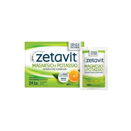 Zetavit Magnesio E Potassio Senza Zucchero 24 Bustine