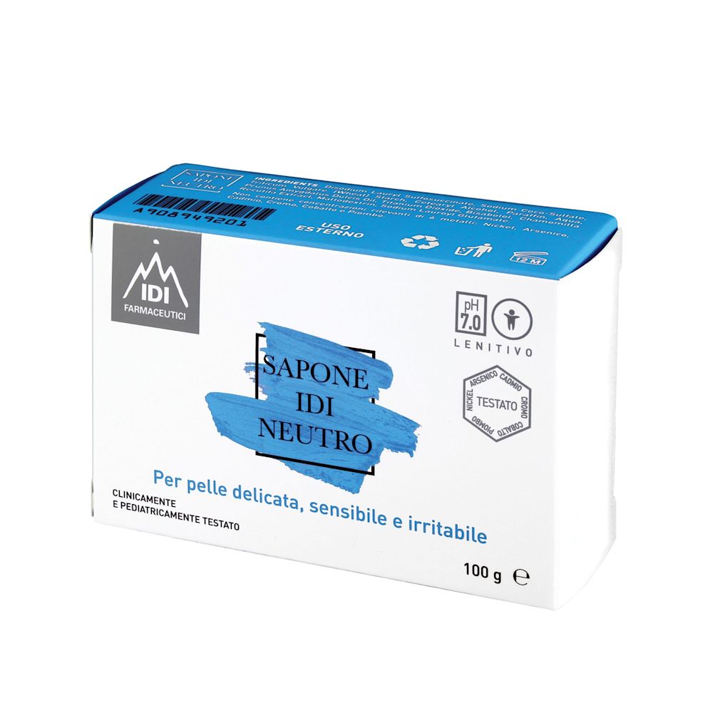image - 908949201 - IDI Sapone Neutro 100g – sapone a pH fisiologico 7 che deterge delicatamente la pelle sensibile o irritata senza seccarla.
Aiuta a mantenere e ripristinare la barriera cutanea, risultando adatto anche alla pelle dei bambini. - 7870696_2.jpg