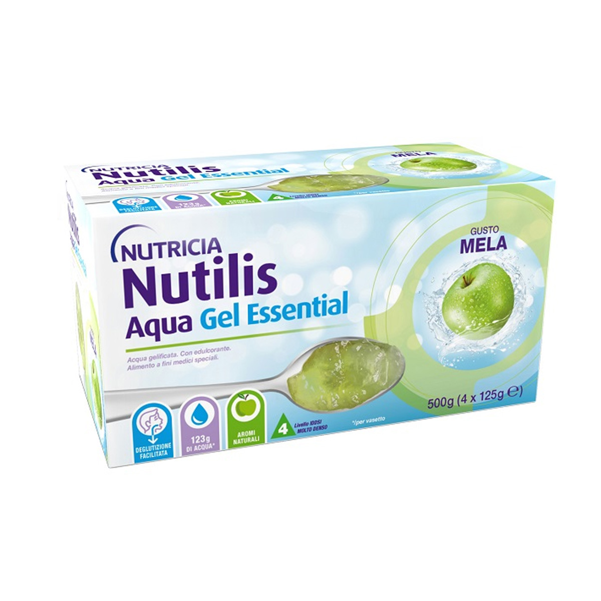 Nutilis Aqua Gel Essential Mela 4x125g