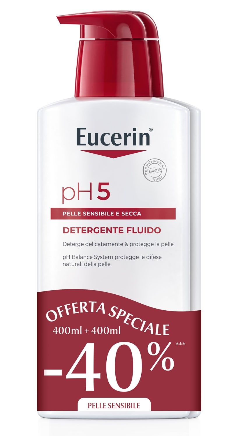 Eucerin Bi-pacco Ph5 Fluido Detergente 400ml+400ml