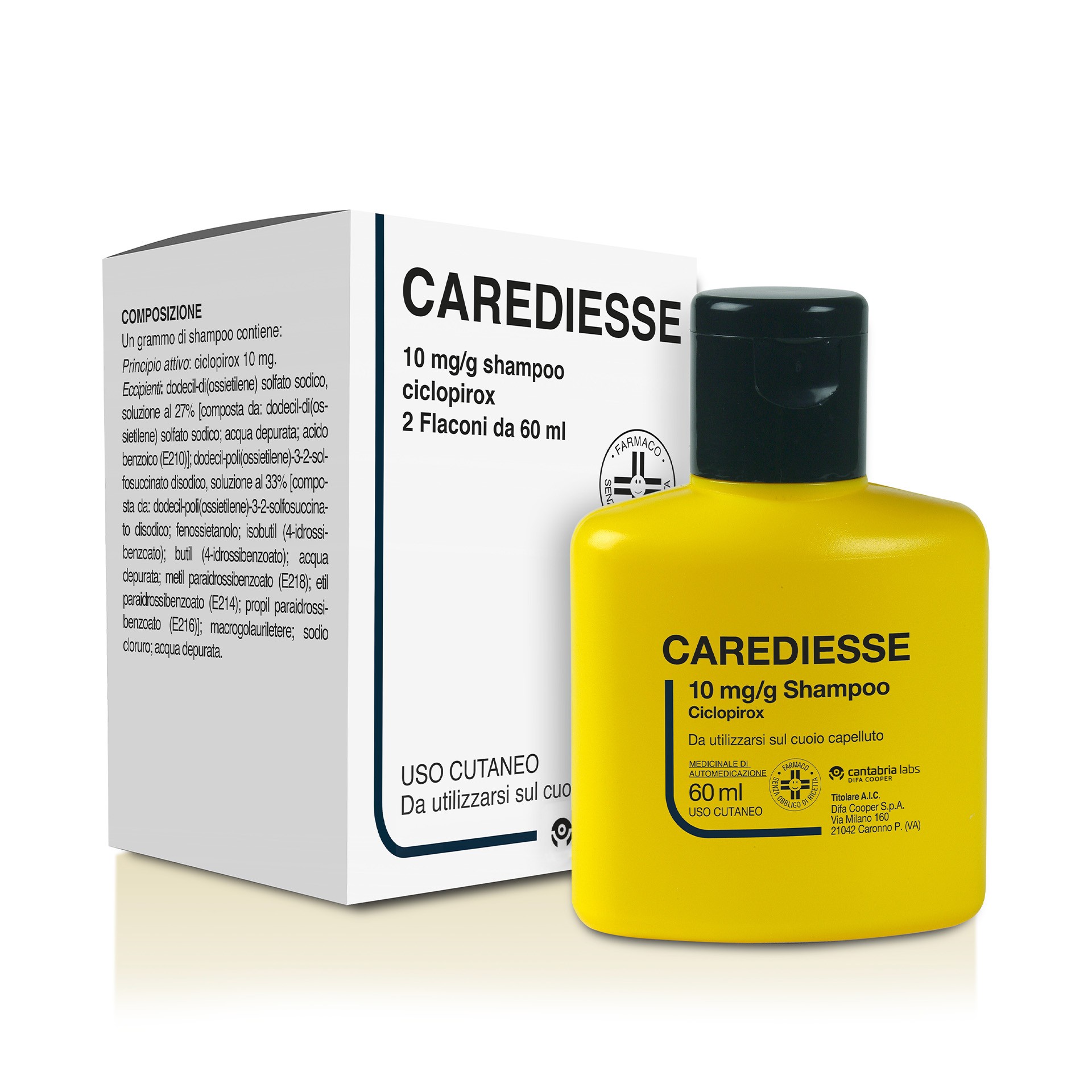 Carediesse Shampoo 2 Flaconi 60ml