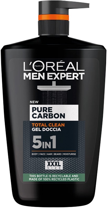950266344 - L'OREAL PARIS MEN GEL DOCCIA EXPERT CARBON CLEAN 5 IN 1 1000 ML - 4819095_1.jpg