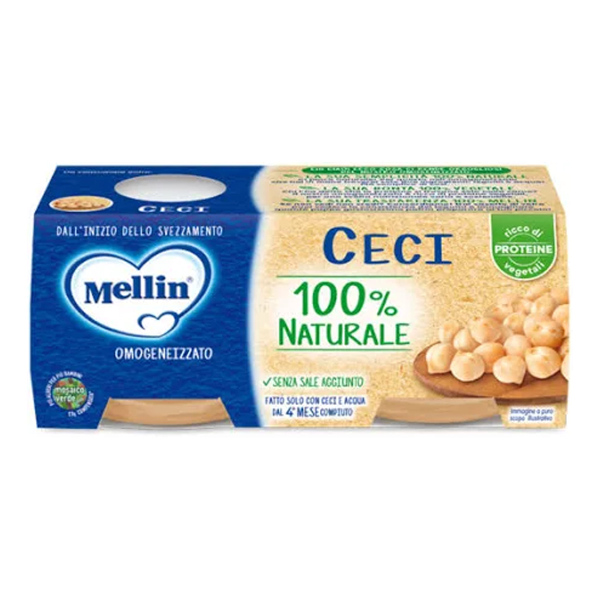 Mellin Omogeneizzato Ceci 2x80g