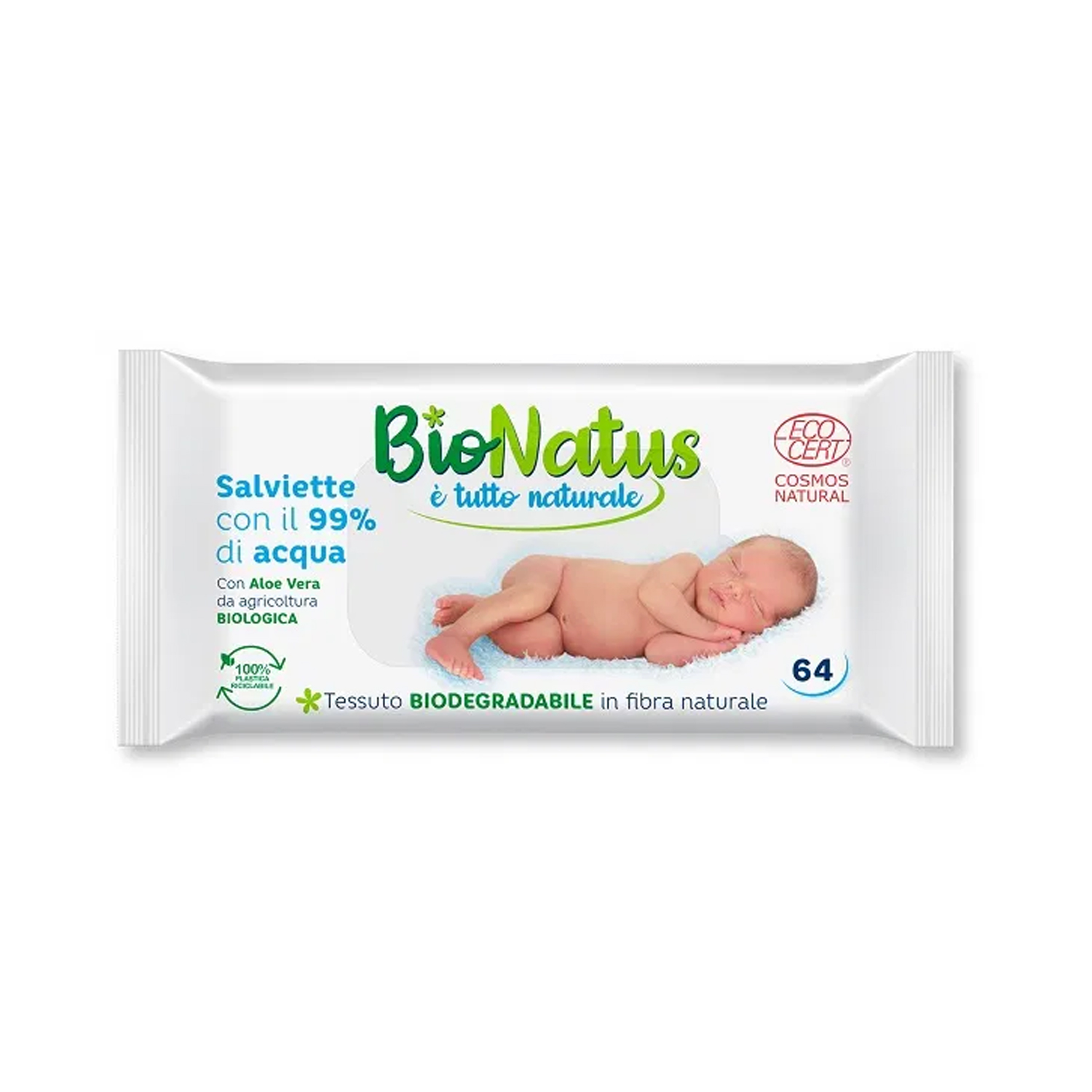 image - 950434201 - Salviette umidificate con il 99% d'acqua, ideali per pulire e idratare la pelle dei bambini, lasciandola morbida e fresca. - 4866416_2.jpg