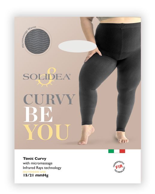 Solidea Curvy Be You Tonic Curvy Leggings Nero M-xl 1 Pezzo