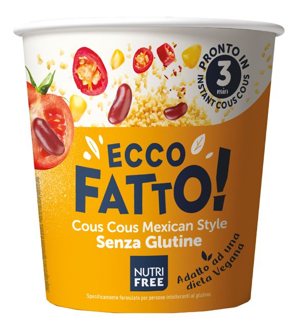 Nutrifree Ecco Fatto Cous Cous Mexican Style Senza Glutine 70g