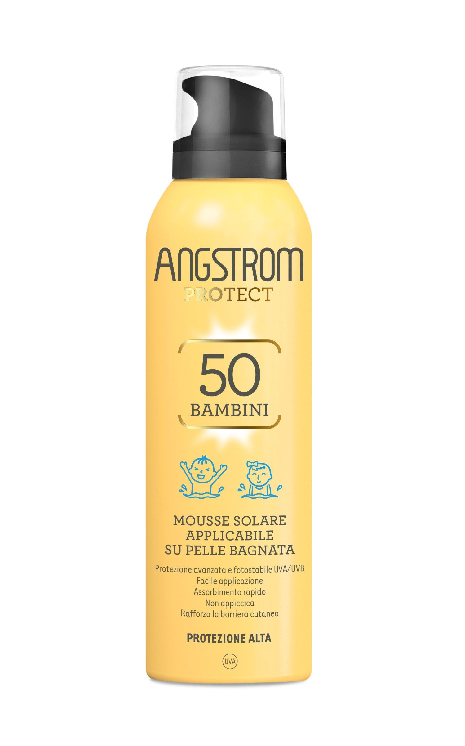 Angstrom Kids Mousse Latte Solare Bambini SPF 50 150ml