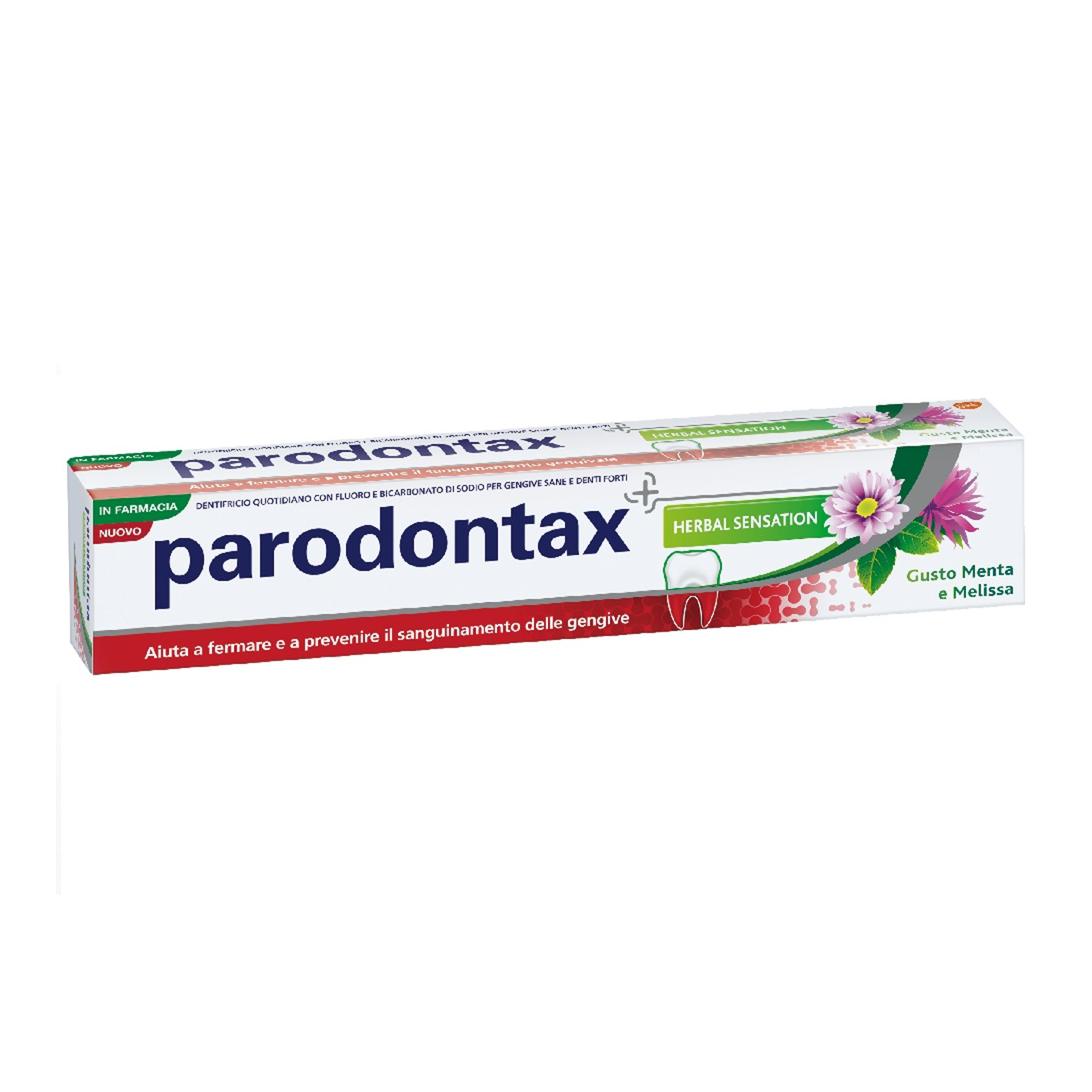 Parodontax Dentifricio Herbal Sensation Con Bicarbonato Di Sodio Gusto Menta Melissa 75ml