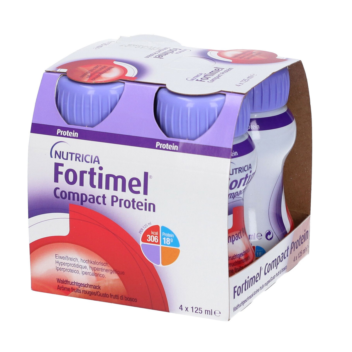 Fortimel Compact Protein Frutti Rossi 4x125ml